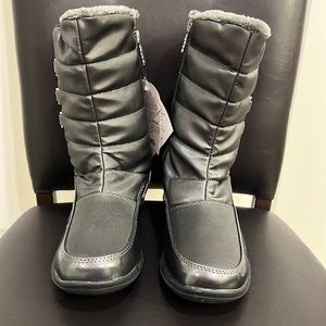 Totes Bayou gray Boots size 9(w) waterproof,thermolite insole,side zipper,NWT